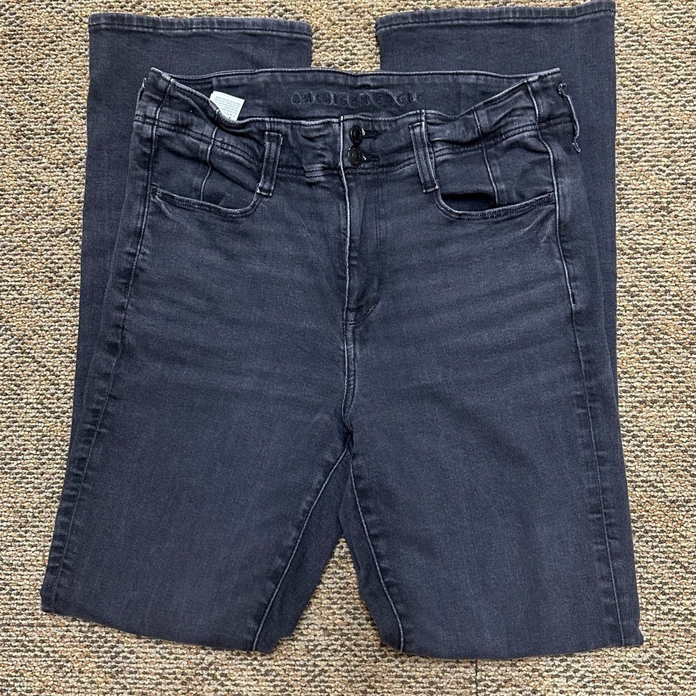 American Eagle Outfitters Charcoal Boot Cut Jeans